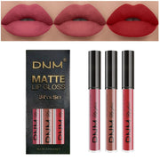 Matte Finish Velvet No Stain On Cup 3 PCs Suit Lip Gloss Liquid Lipstick
