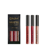 Matte Finish Velvet No Stain On Cup 3 PCs Suit Lip Gloss Liquid Lipstick