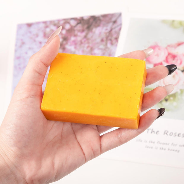 Lemon Turmeric & Kojic Acid Soap For All Skin Types - Radiant Radiant Skin Restorator For Deep Cleansing Natural Skincare For Face & Body 1pcs